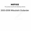 Tor Front Rear Suspension Stabilizer Bar Link Kit For 2003-2006 Mitsubishi Outlander KTR-102056